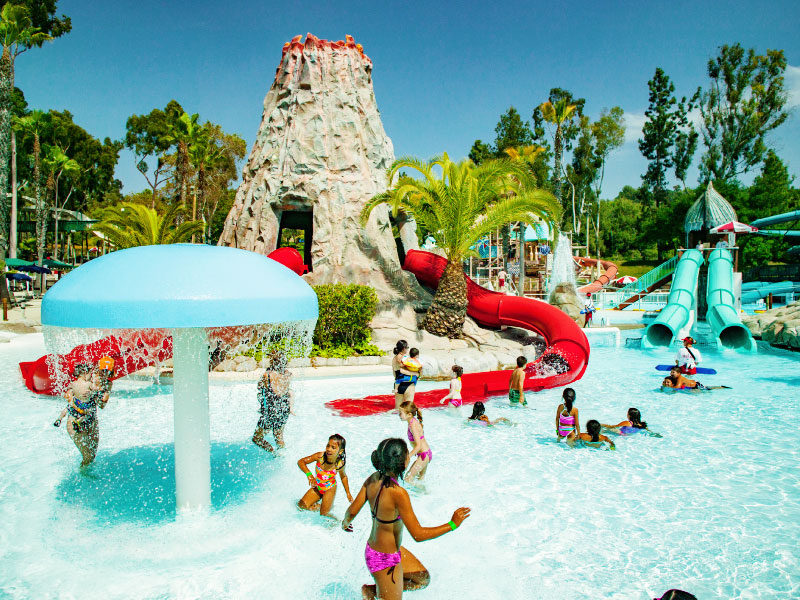 Volcano Fantasea Water Slide Raging Waters LA