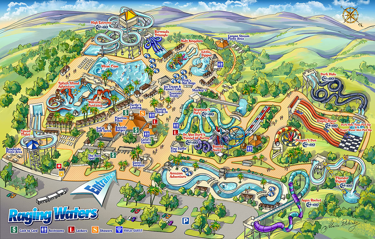 Raging Waters Map