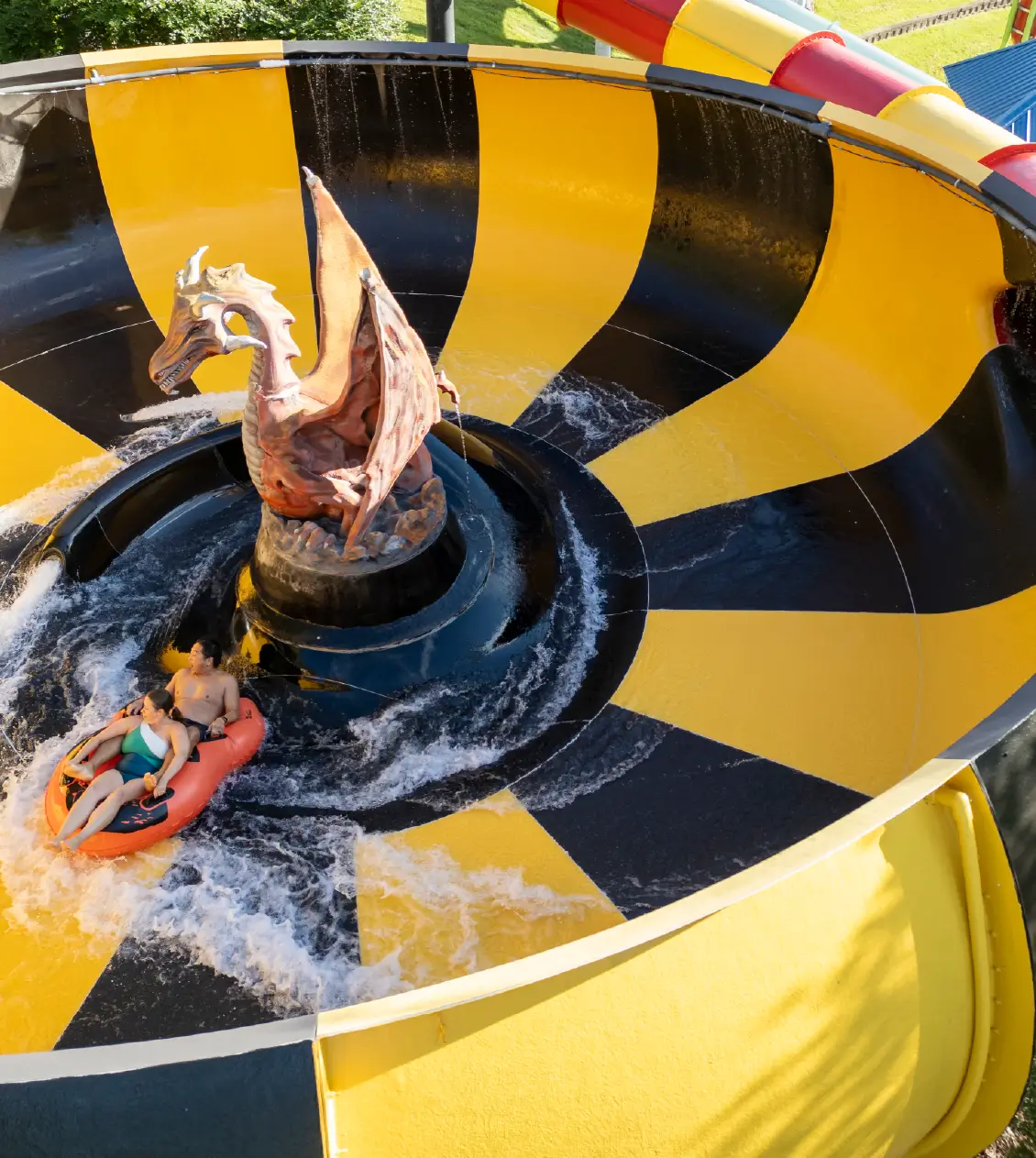 Dragons Den Toilet Bowl Water Slide | Raging Waters LA