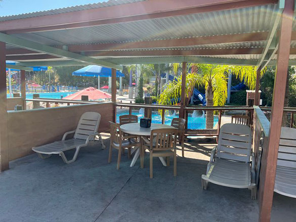 photo of premium cabana at raging waters in los angeles